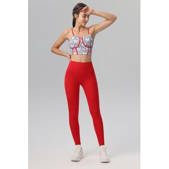 Yoga Clothes for Women Gray and red