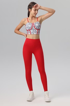 Yoga Clothes for Women Gray and red
