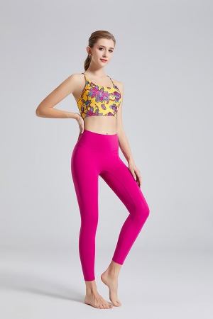 Yoga Clothes for Women Pink flowers